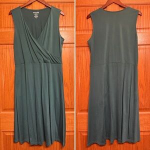 wool& XL Isabelle wrap dress, pacific color
